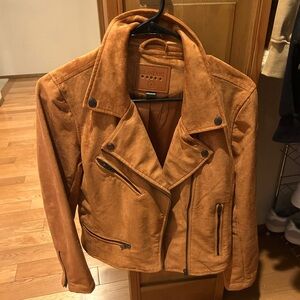 Brown Suede zip up jacket